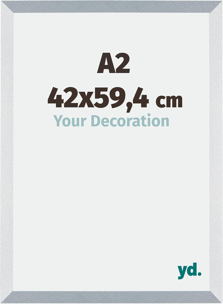 yd. Your Decoration - Bilderrahmen DIN A2 42x59,4 cm - Bilderrahmen aus MDF mit Acrylglas - Antirefl