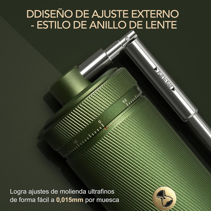 TIMEMORE Chestnut S3 Manual Kaffeemühle, mit numerischer externer Einstellung, Vollmetallgehäuse und