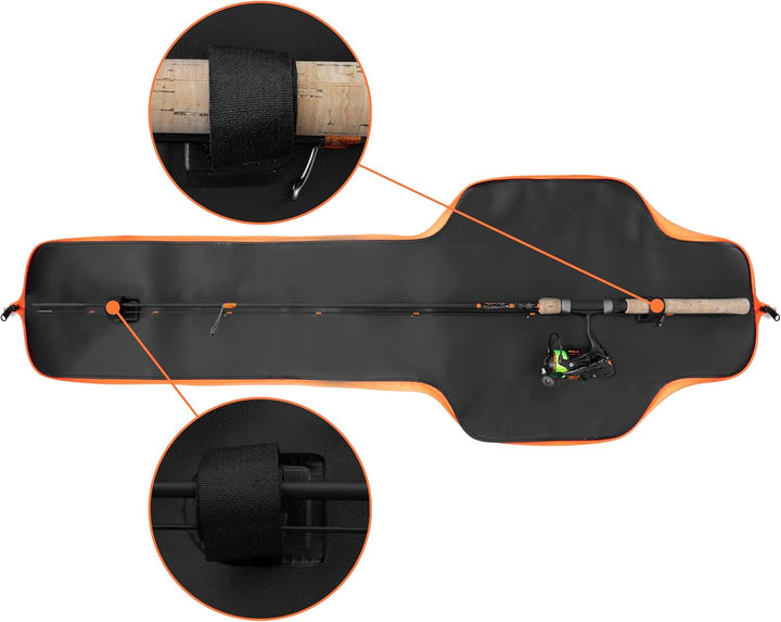 A&N Eva Rutentasche 100-140cm – wasserdichte Eva-Schutzhülle für Spinnruten – Robuste Transporttasch