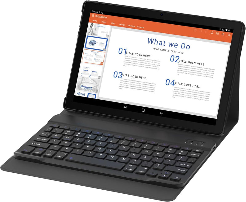 DOOGEE Tablet-Hülle + Tastatur U9/U10 Tablet 10,1 Zoll