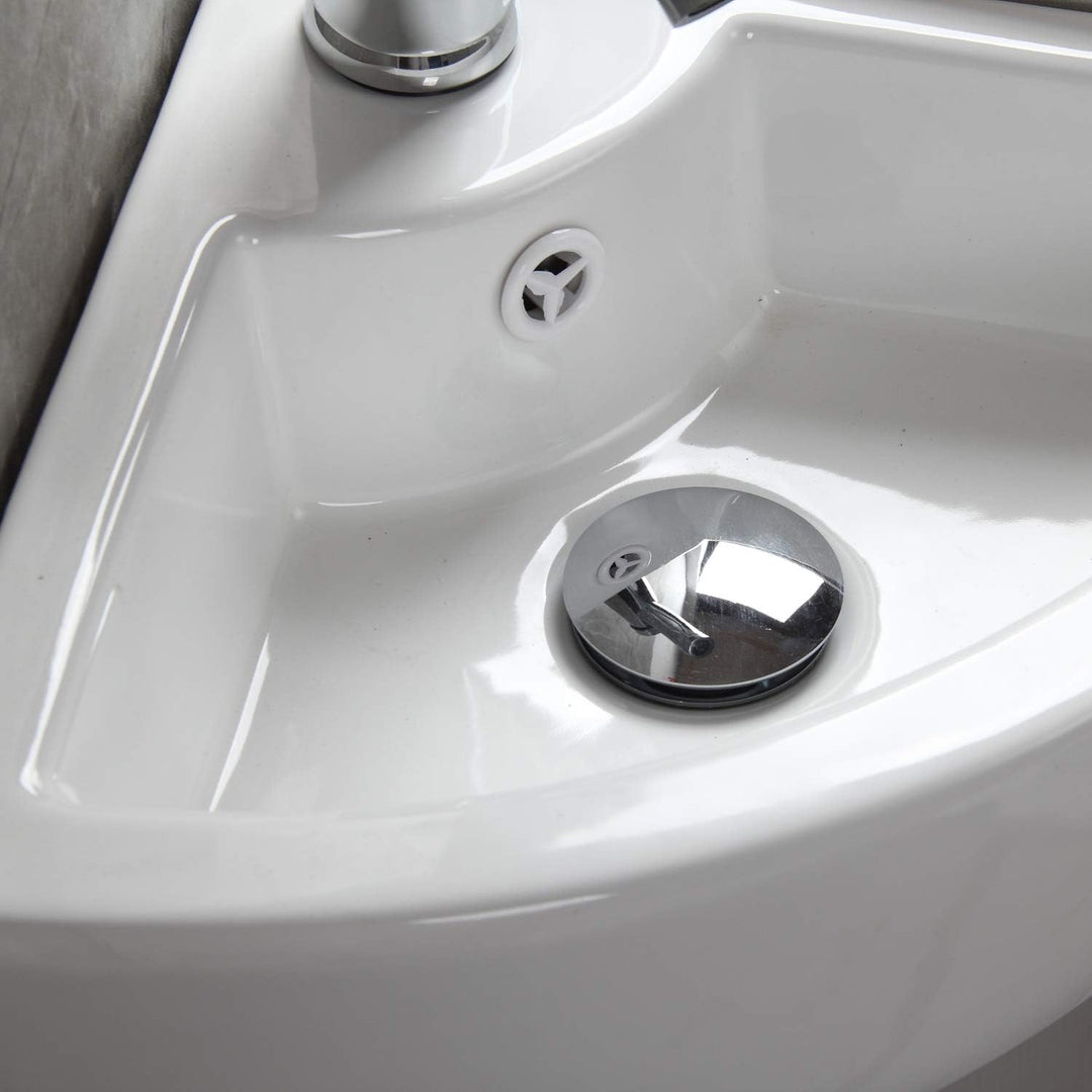 Aufsatzwaschbecken aus Keramik, rechteckig, weiss, Hochglanz, hohe Qualität, mit gerader Wand, moder
