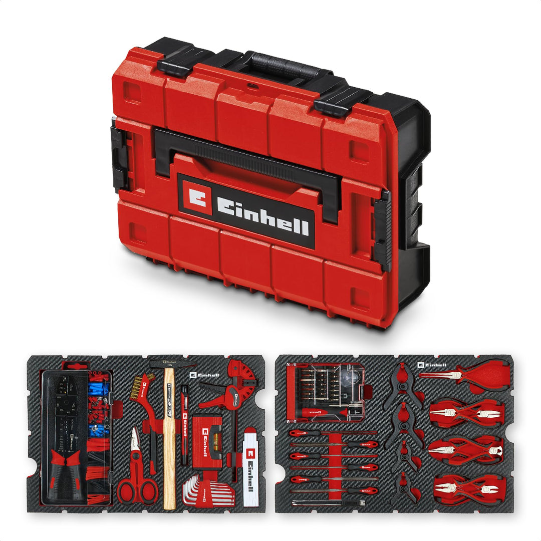 Original Einhell Werkzeugkoffer Hobby E-Case 153-tlg. (Elektronik-Reparatur-Set, Elektroarbeiten, El