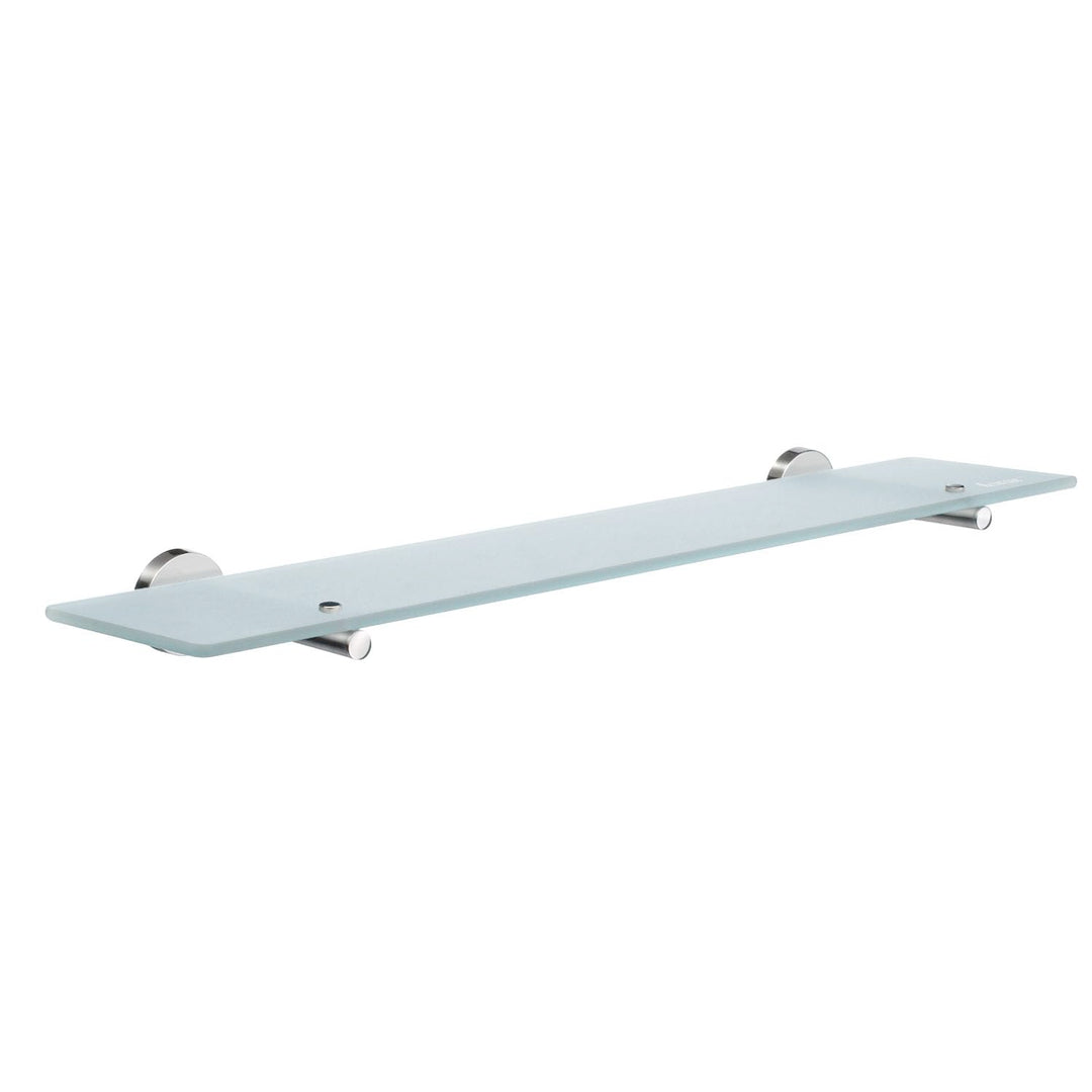 SMEDBO Home Badezimmer Glas Regal mit Klammern, Silber/weiss