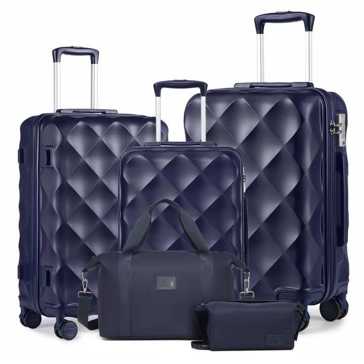 Sea choice Hardschalen Trolley Koffer Set 5tlg. Zwillingsrollen Reisekoffer Enthält 1 Reisetasche un