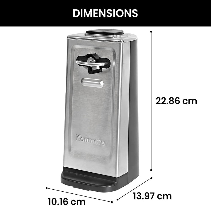 Kenmore 3-in-1 Automatischer elektrischer Dosenöffner Eingebauter Messerschärfer und Flaschenöffner