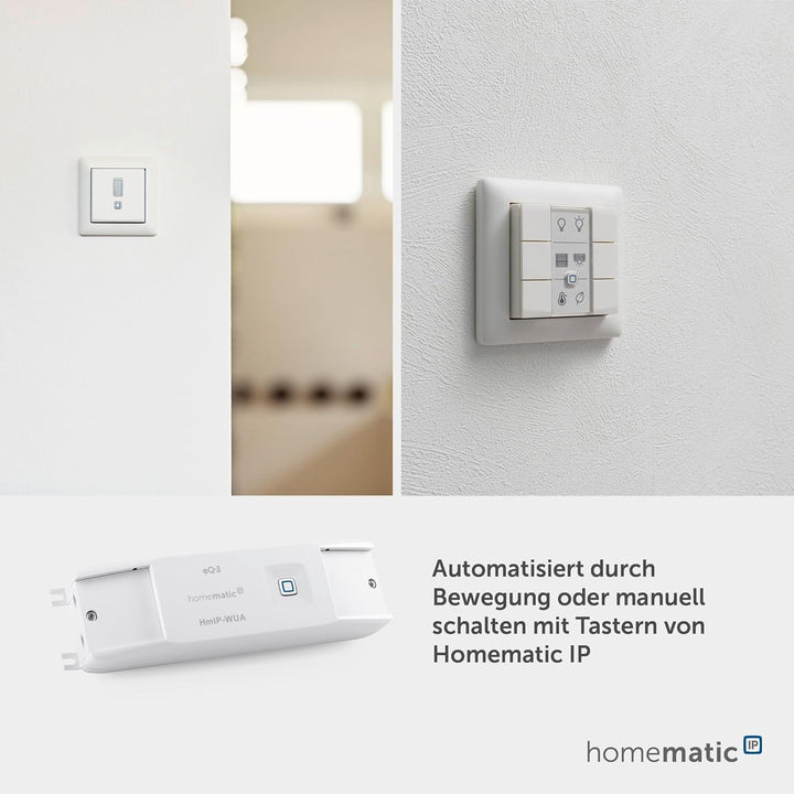 Homematic IP Smart Home Universal Schaltaktor – 0-10 V, Unterputz, Beleuchtung dimmen, Belüftung sch