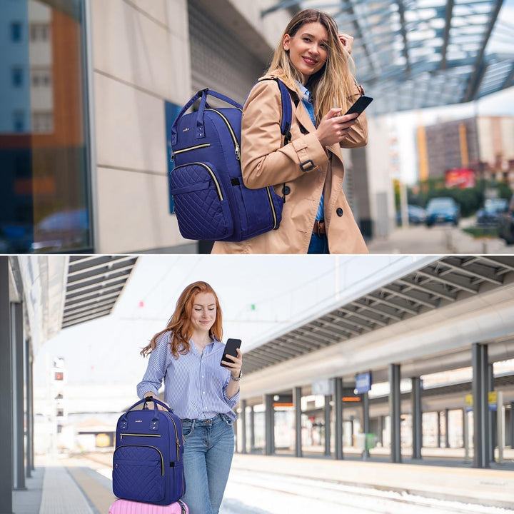 YAMTION Laptop Rucksack Damen,17.3 Zoll Schulrucksack Frauen Schultasche Mädchen Teenager Tagesrucks