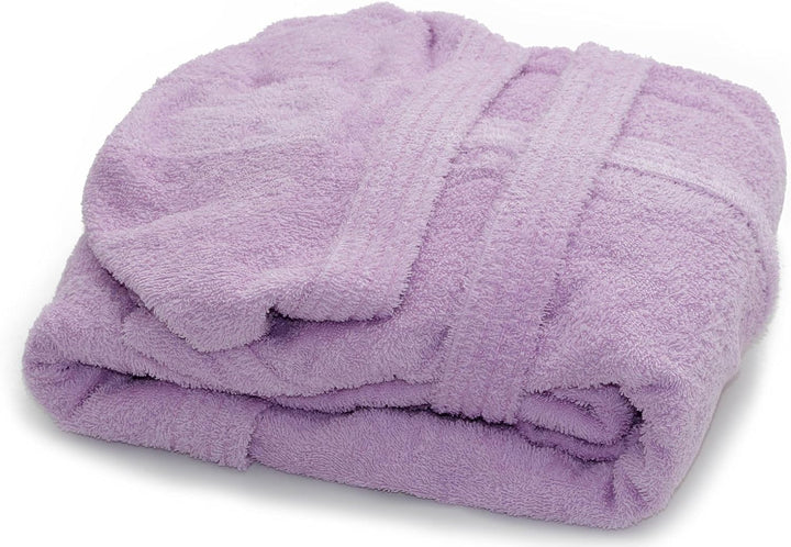 Gabel 09400 5B Bademantel für Erwachsene, 100% Baumwolle. 1x1x1 cm violett, Violett