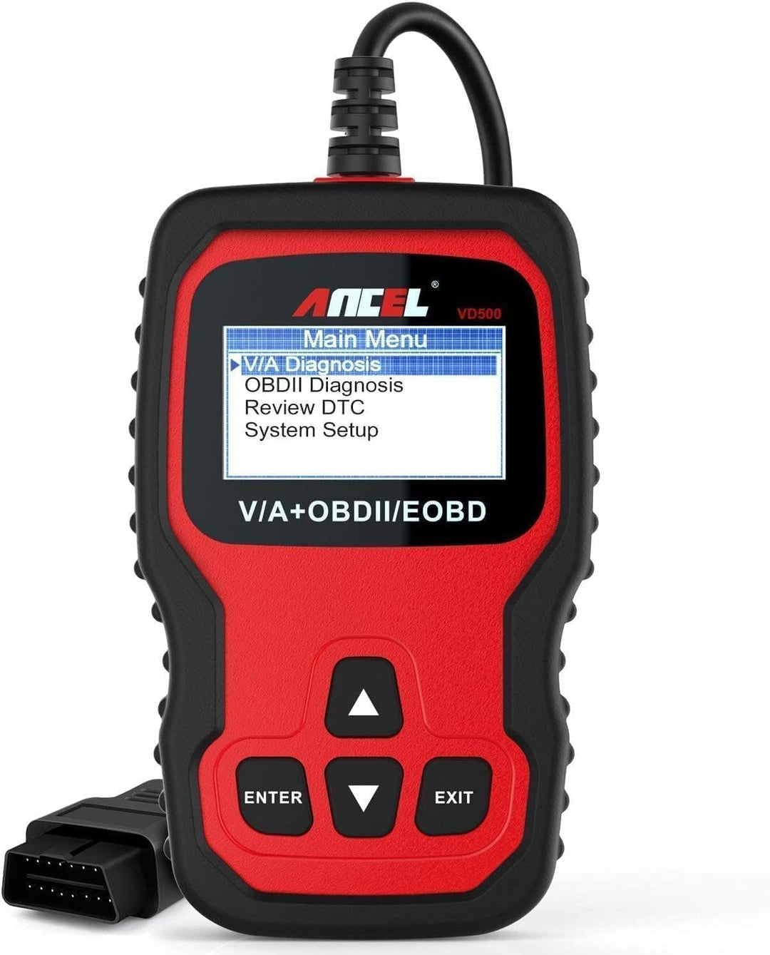 ANCEL VD500Pro OBD2 Diagnosegerät Auto, Kabelgebunden, Fehlercode Auslesegerät für VW/Audi/Skoda/Sea