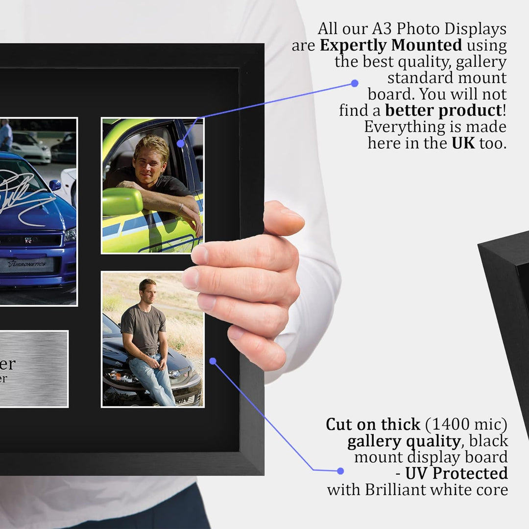 HWC Trading FR A3 Paul Walker Fast and Furious Geschenke Gedruckt, Signiert Autogramm Bild Display F
