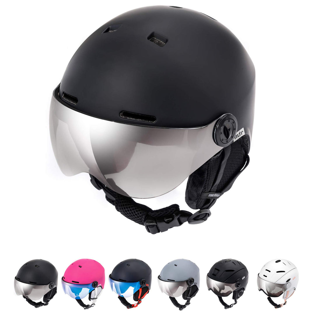 meteor Skihelm Kinder Snowboard Helm Herren Ski Helmet fur Mädchen Jungen Skihelm Damen, M (55-58cm)