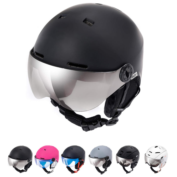 meteor Skihelm Kinder Snowboard Helm Herren Ski Helmet fur Mädchen Jungen Skihelm Damen, M (55-58cm)