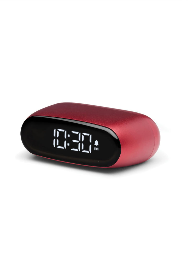 Lexon Minu Mini-Wecker, kompakt, mit VA-LCD-Display, Touchscreen-Bedienung, Snooze-Funktion und Hint