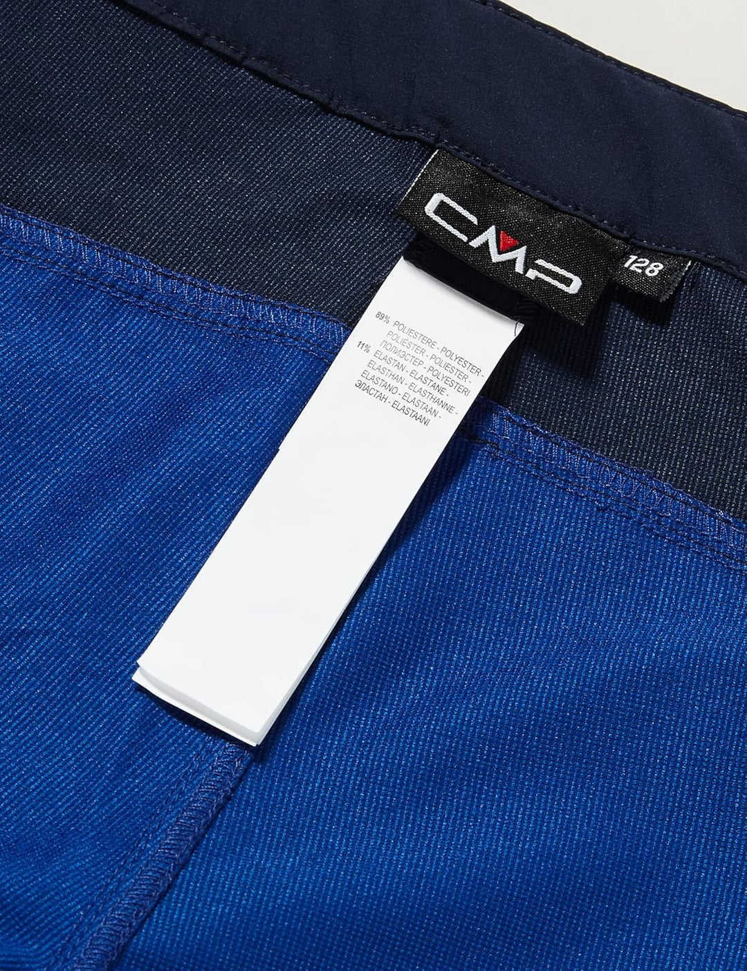 CMP Unisex Kinder Pants Stretch-Bermudashorts für Kinder 128 Schwarz Blau, 128 Schwarz Blau