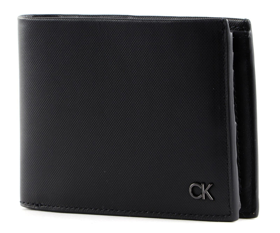 Calvin Klein Herren Geldbeutel Ck Trifold 10 CC Coin Klein, Schwarz (Ck Black), Einheitsgrösse