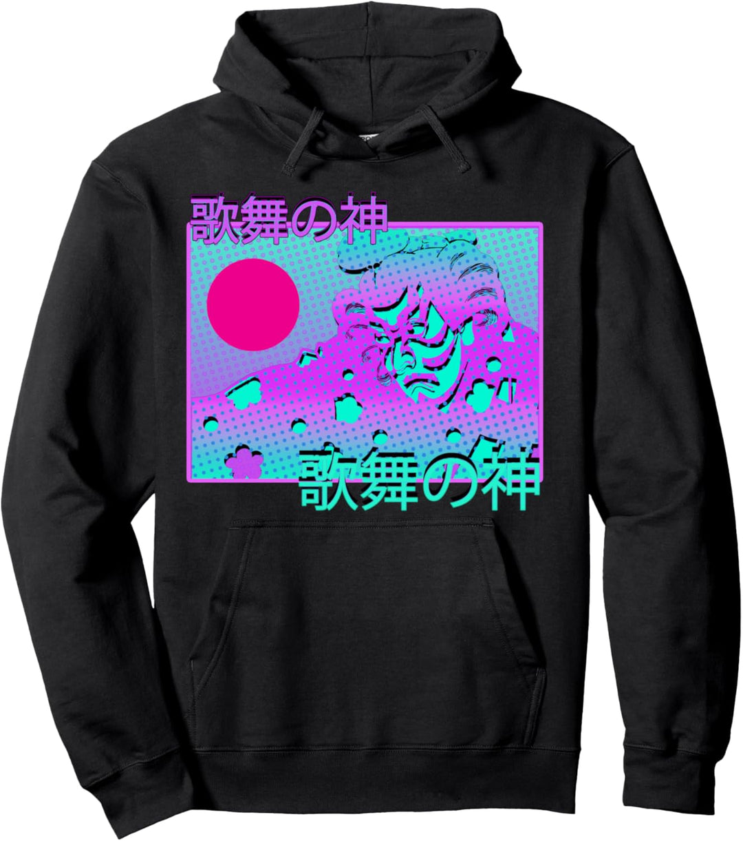 Samurai Otaku Vaporwave Ästhetische japanische Bushido-Panne Pullover Hoodie