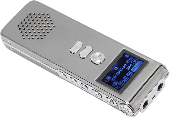 Ejoyous Diktiergerät, 300 MAh, Digitalrekorder, Dual-Mikrofon, 192 KBit/s Bitrate, Einfache Bedienun