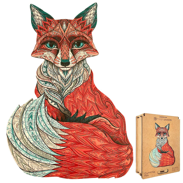 Lubiwood Verspielters Tierform-Holzpuzzle (21x15 cm) - Fördert Beobachtungsfähigkeiten und Zufrieden