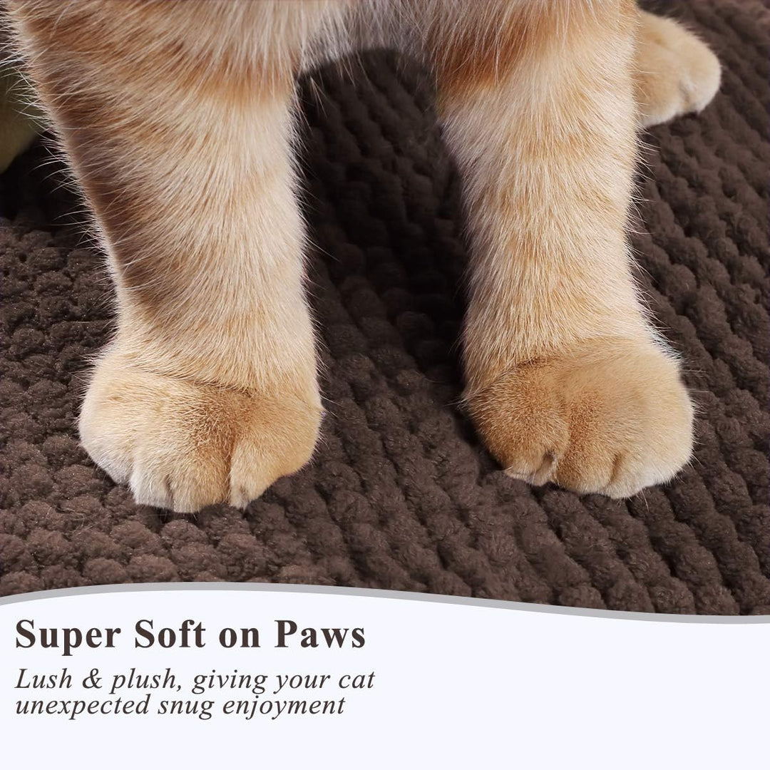 VIVAGLORY Soft Katzenklo-Matte, Grosse Streufangmatte für die Indoor Katze, Maschinenwaschbar Cat Ki