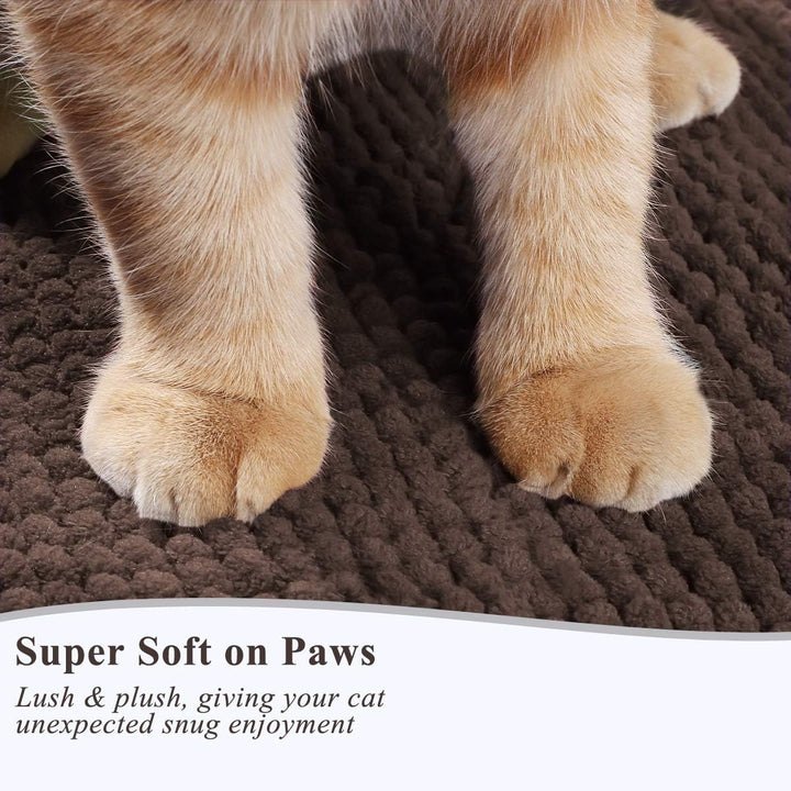 VIVAGLORY Soft Katzenklo-Matte, Grosse Streufangmatte für die Indoor Katze, Maschinenwaschbar Cat Ki