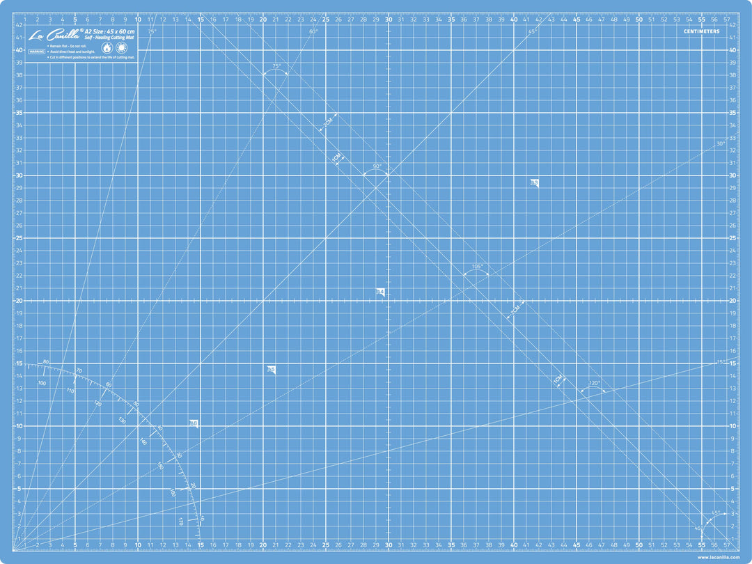 La Canilla Schneidematte A2 Selbstheilend (60x45 cm - 24x18") Cutting Mat Schneideunterlage für Bast