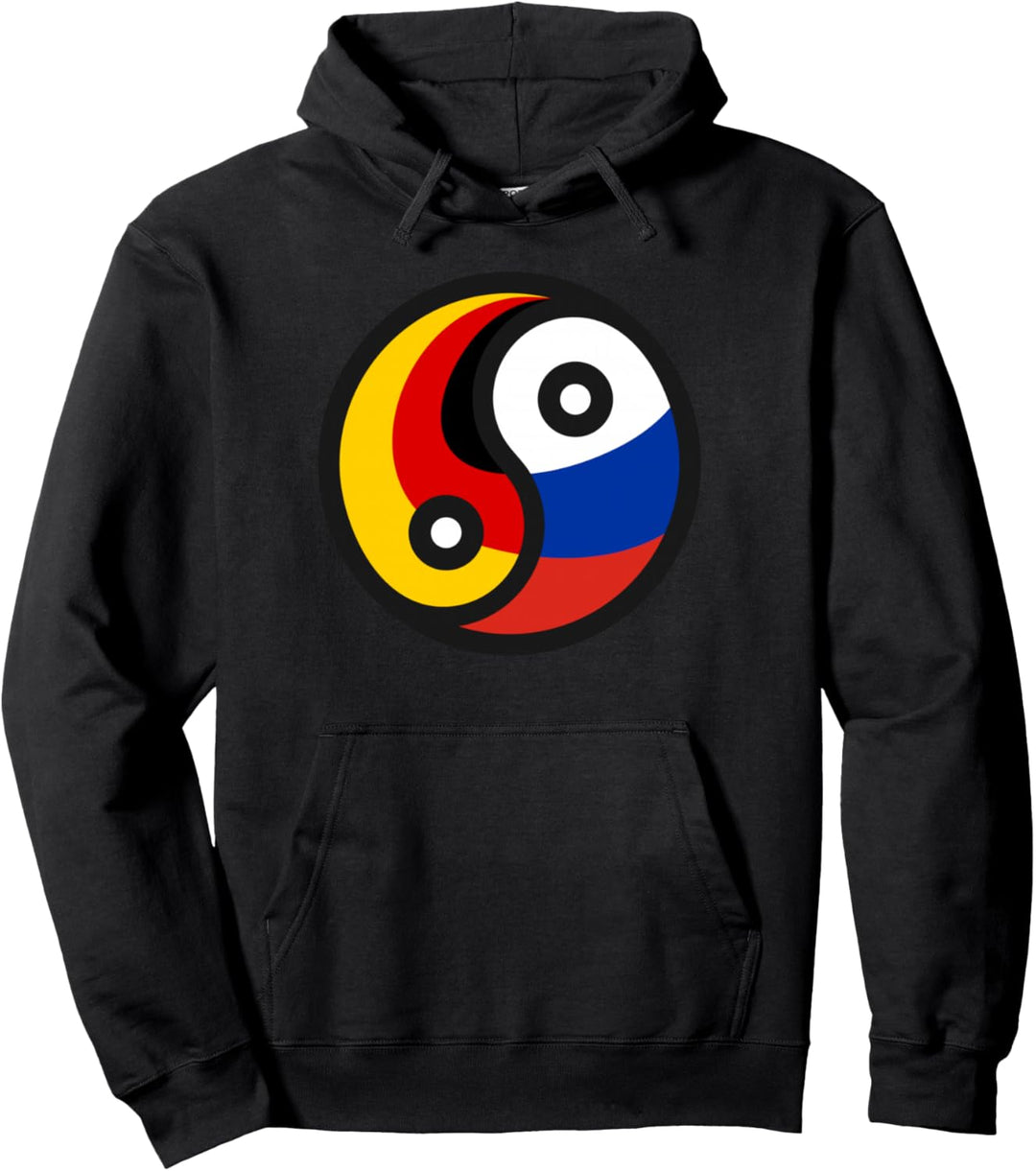 Deutschland & Russland - Deutsch-Russische Flagge Pullover Hoodie