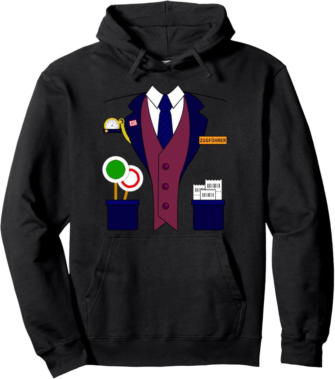 Lokführer Lokomotive Führer Karneval Kostüm Jungen Pullover Hoodie