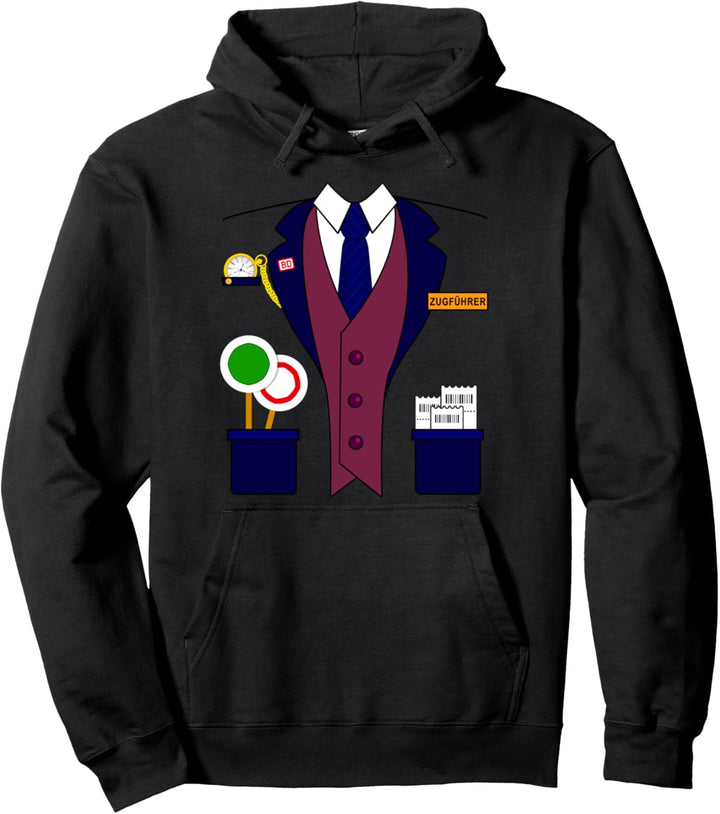 Lokführer Lokomotive Führer Karneval Kostüm Jungen Pullover Hoodie