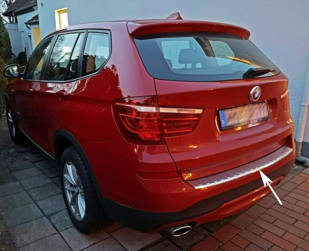 Recambo CT-LKS-1030 LADEKANTENSCHUTZ Edelstahl MATT für BMW X3 F25, BJ 2010-2017 | mit ABKANTUNG, La