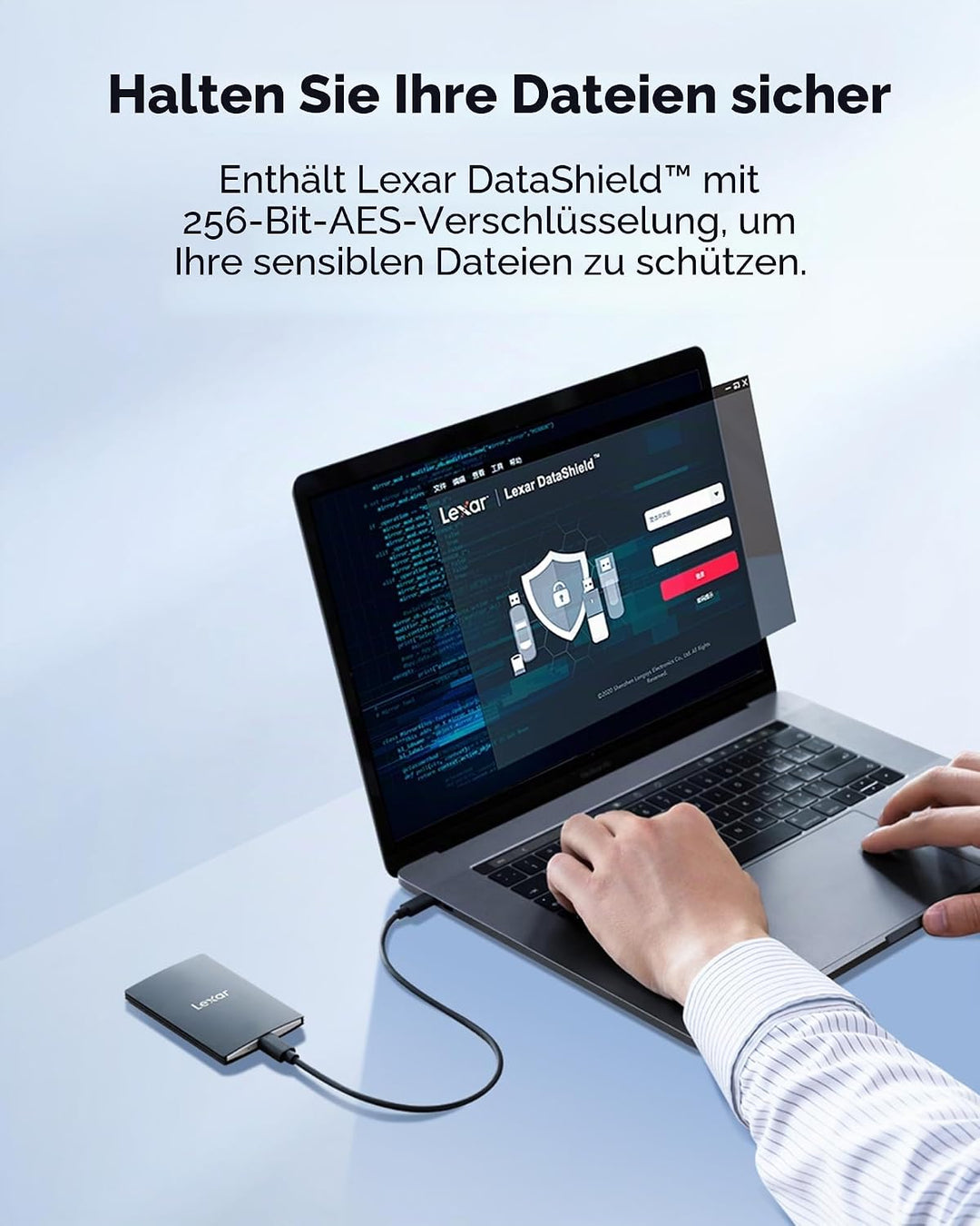 Lexar Externe SSD 1TB, USB 3.2 Gen2x2 Portable SSD, bis zu 2000 MB/s Lesen, 1800 MB/s Schreiben, Tra