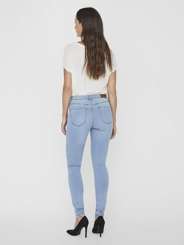 VERO MODA Damen Jeans 10222154 XS / 34L Light Blue Denim, XS / 34L Light Blue Denim