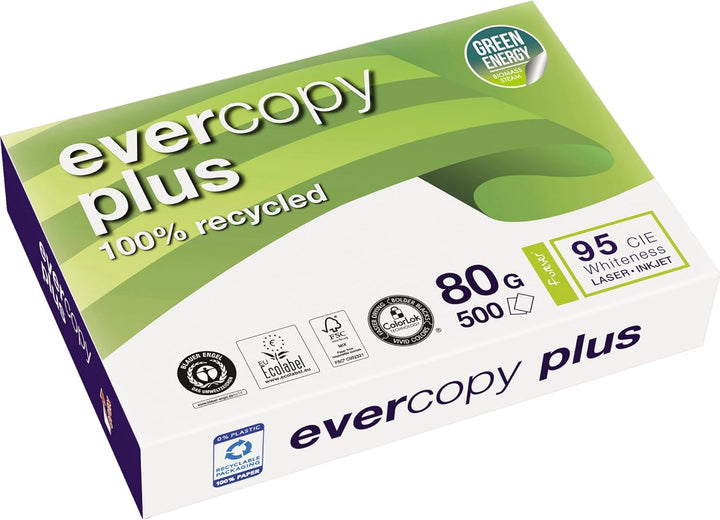 Evercopy Plus Papier, 500 Blatt, A4, 80 g/m², 5 Packungen