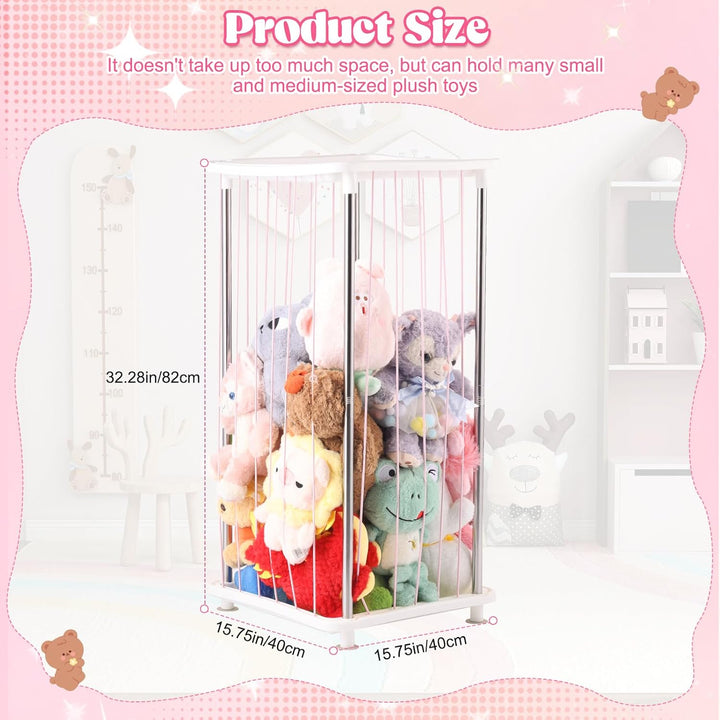 Kuscheltier Aufbewahrung,Stofftier-Aufbewahrung Kuscheltiere Platzsparende Plüschtier für Teddy mit