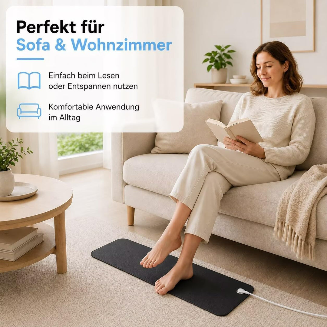 Erdungsmatte für Besseren Schlaf Leitfähige Erdungsmatte Mit 15ft Erdungskabel Universal Pad 25x65cm