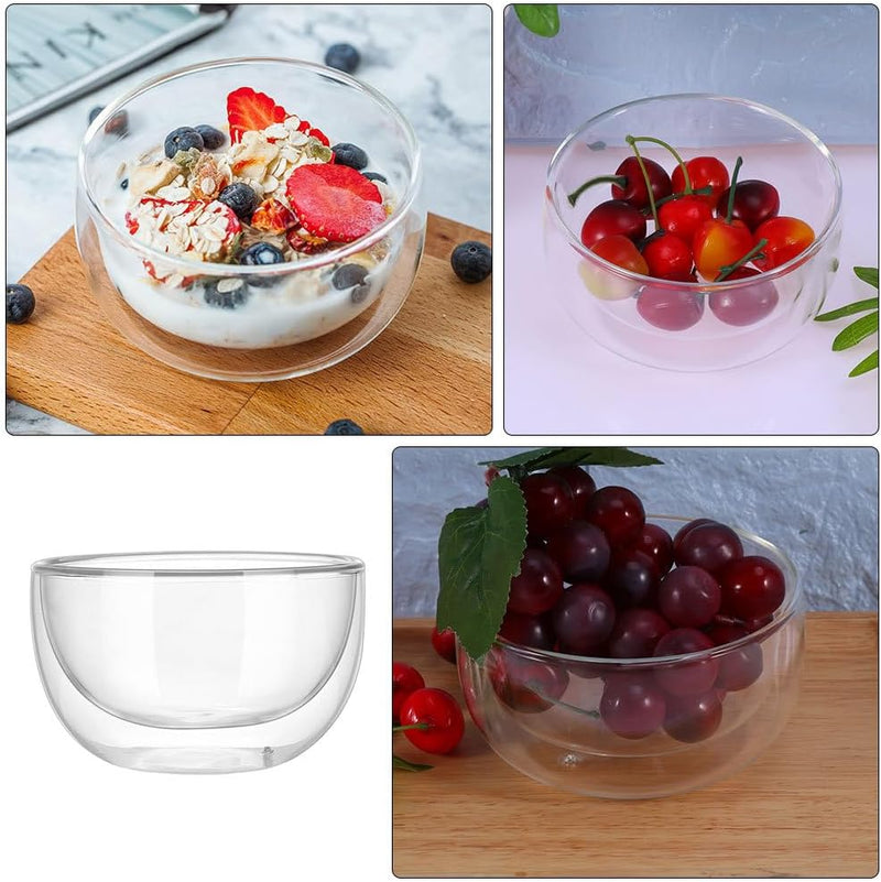 Cabilock 3 Stück Für Die Obstküche Transparentes Glas Desserts Glaswaren Zuhause Tolle Zubereitung D