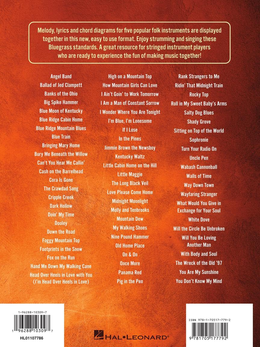 Bluegrass Songs: Strum Together: Songbook for Any Combination of Standard Ukulele, Baritone Ukulele,