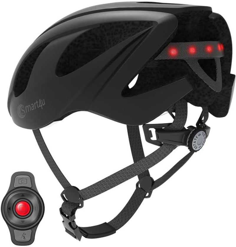 Smart4u Fahrradhelm mit Blinker und Bremslicht, Smart Fahrradhelm mit Lautsprecher, Fahrrad Stadthel