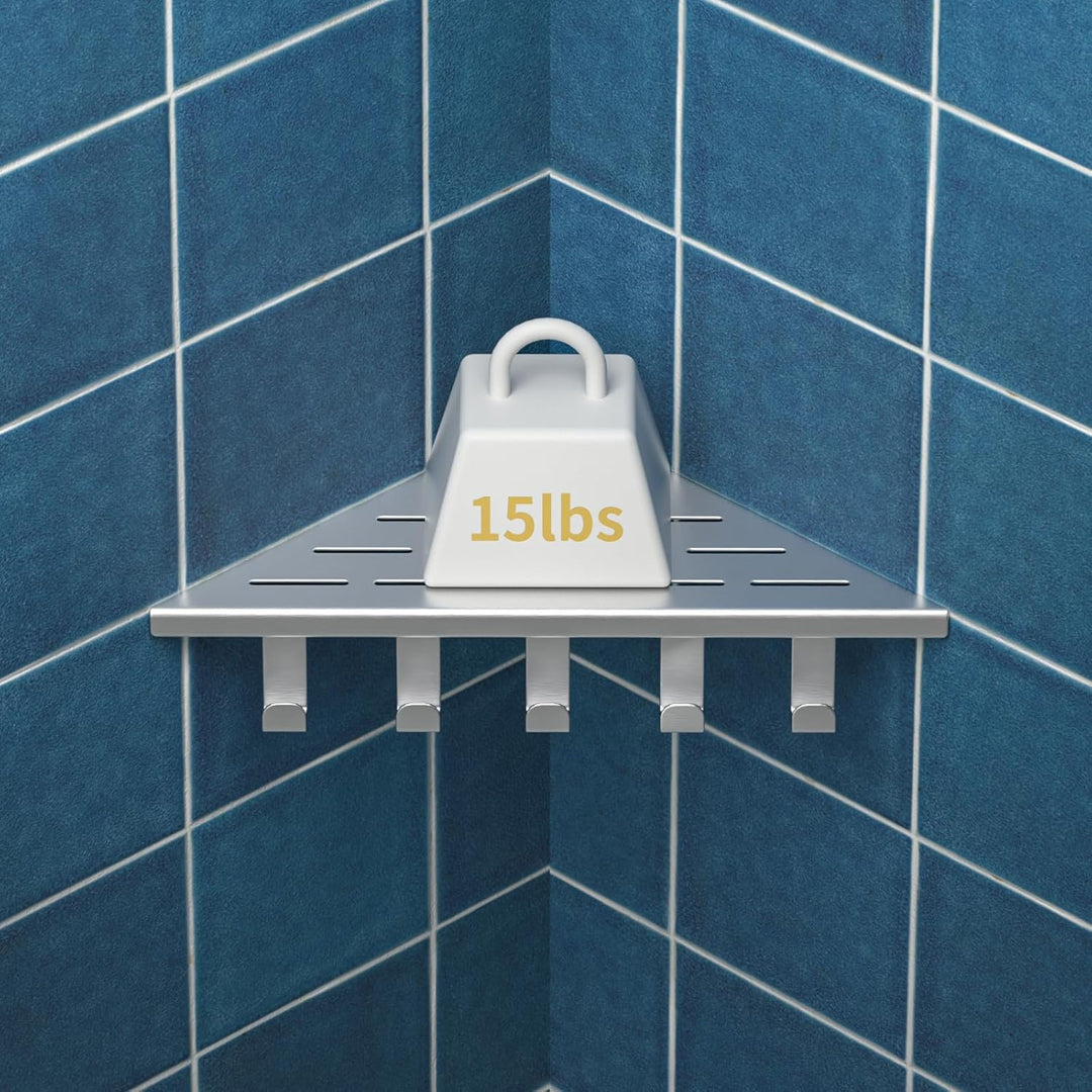 Eck-Duschregal Edelstahl 304,Eckregal Dusche 25.4cm,Duschablage Ecke für Badrenovierung,Eckablage Du
