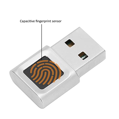Bewinner USB-Fingerabdruck-Schlüsselleser, Hello-Fingerabdruck-Scanner, 360-Grad-Touch-Schnellabglei