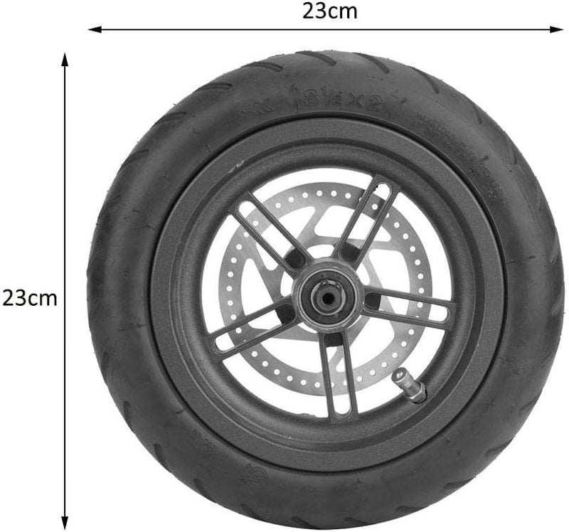 MAGT Hinterrad Reifen für Xiaomi Mijia M365, 9 Zoll Elektroroller Rad Scheibenbremse Reifen E-Scoote