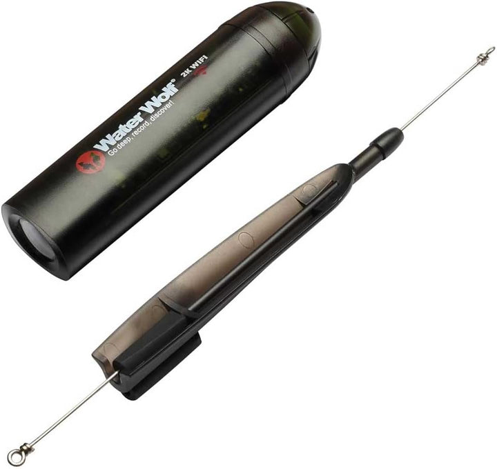 Water Wolf 2.0 WiFi Unterwasser-Action-Kamera für den Angelsport – 1080p HD Unterwasserkamera mit 12