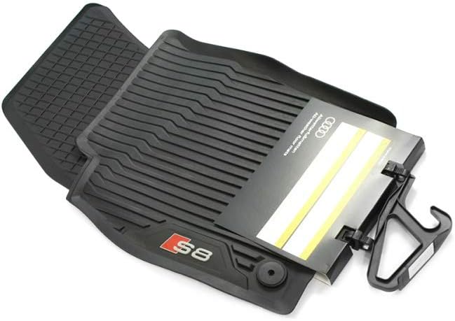Audi 4N1061221A041 Gummi Fussmatten vorn 2X Gummimatten Allwettermatten schwarz, mit S8 Schriftzug
