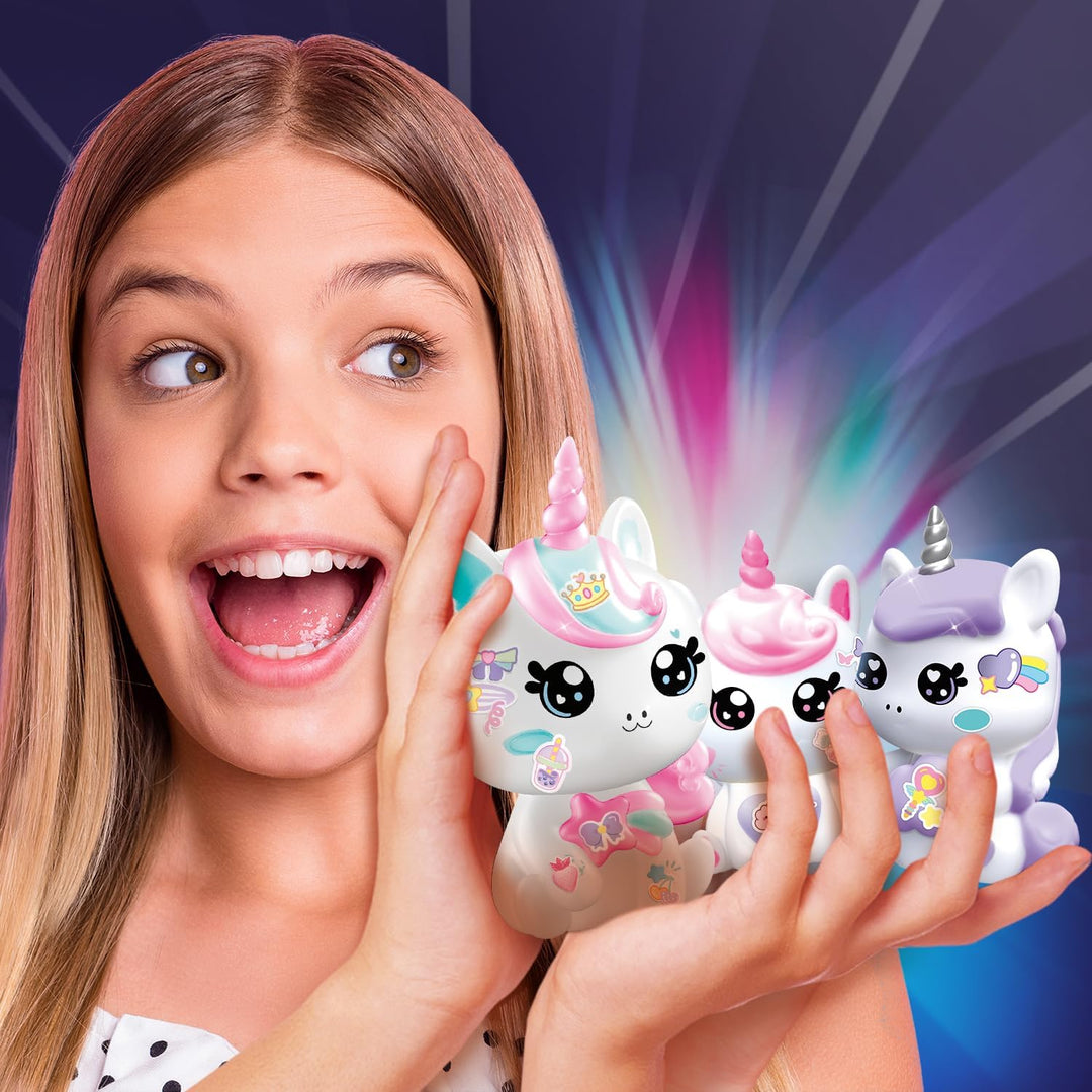 Canal Toys - Style 4 Ever OFG 287- DIY Einhorn Familie LED Light Up, Dekorieren Sie Ihre Figur mit M