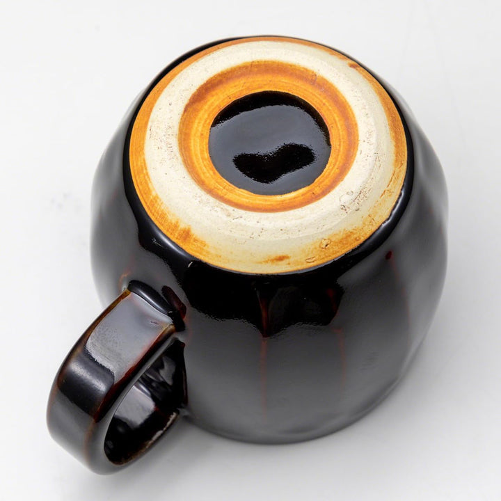 Asayu Japan Keramik Kaffeeaufguss-Set in Schokoladenbraun mit Papierfilterhalterung und Dripper mit