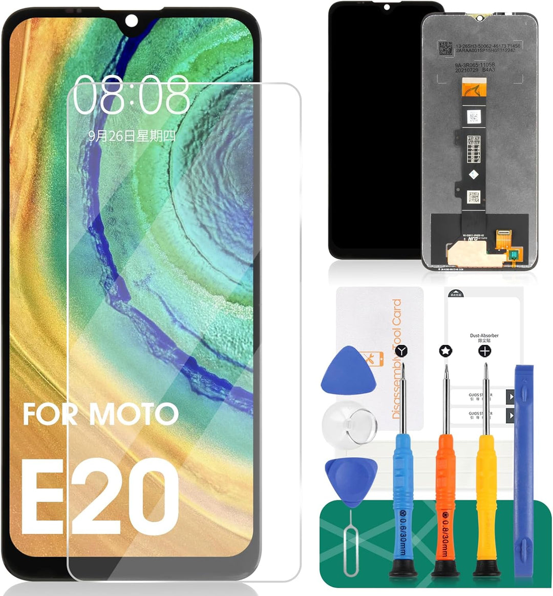 Für Motorola Moto E20 LCD-Bildschirm für Motorola E20 Bildschirm Ersatz E20 LCD Display XT2155 Touch