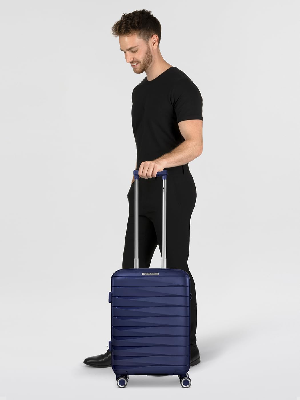 Franky Kabinen-Koffer für Damen und Herren | Kleiner Cabin-Trolley 36 x 20 x 55 cm aus hochwertigem,