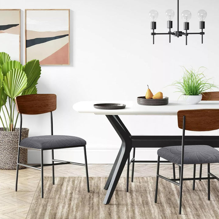 Fuloon Stuhlbezug Sitzfläche 4er Set, Stretch Stuhl Sitzbezüge für Esszimmer, Abnehmbare Waschbar Be