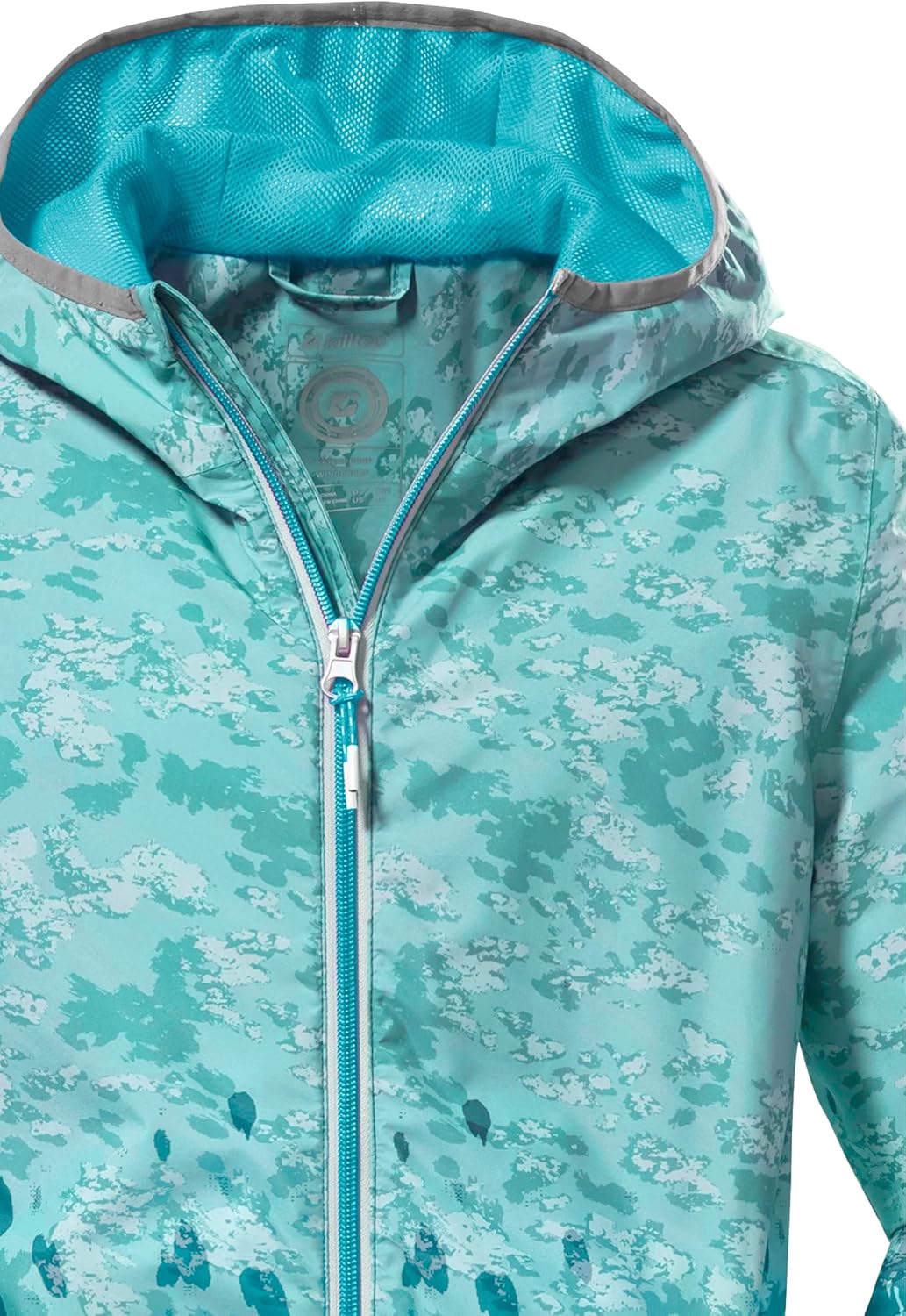 Killtec Mädchen Kos 165 Grls Jckt Funktionsjacke mit Kapuze, packbar, wasserdicht, aqua