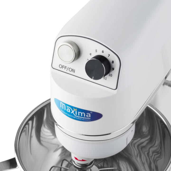 Maxima Gastro Planetenmischer - 7 l - Bis zu 2 kg Teig - Weiss
