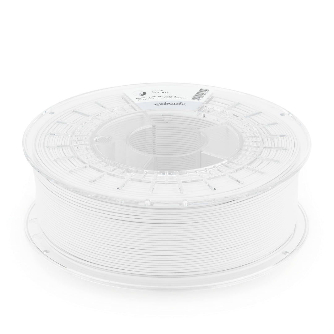 extrudr® PLA NX2 MATT ø1.75mm (1kg) 'WEISS MATT' - 3D Drucker Filament - Made in Austria